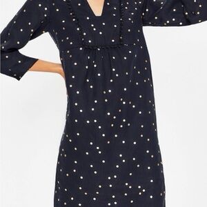 Elegant Black Polka Dot Dress